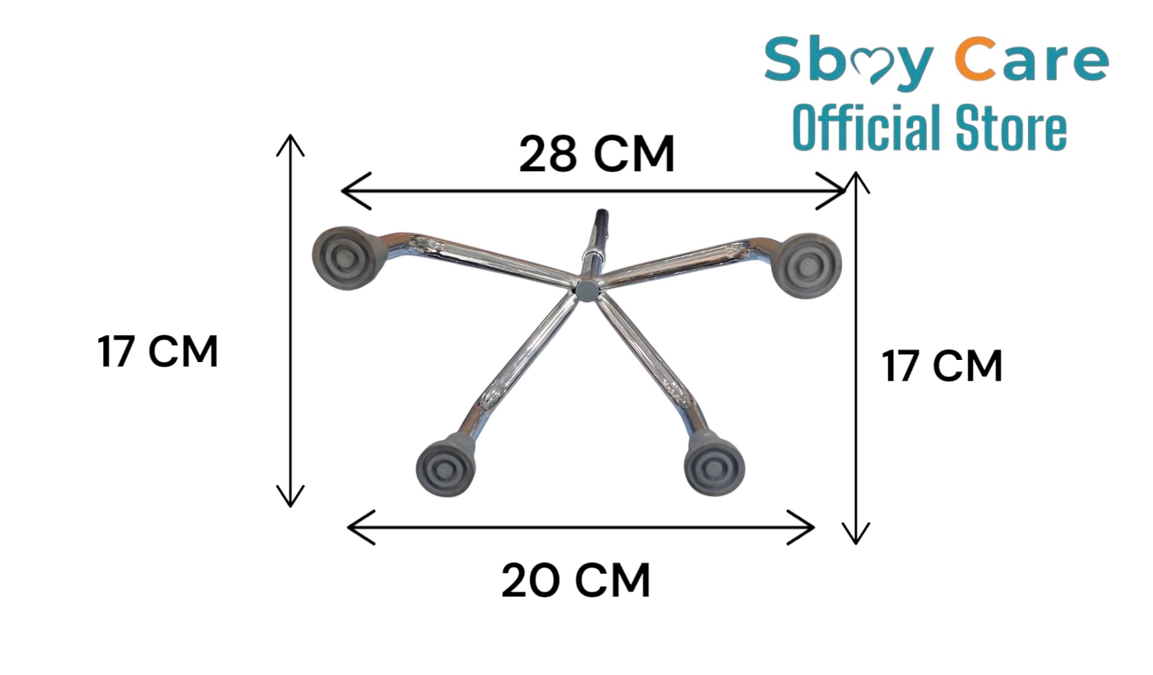 Sbay Care ไม้เท้าสี่ขายกสูง FY922