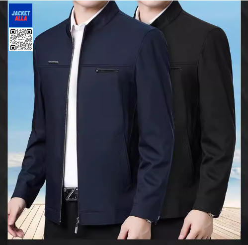 เสื้อแจ็คเก็ตทำงานธุรกิจผู้บริหาร วัยกลางคน ปลายแขนปล่อย บริการปักสกรีนโลโก้