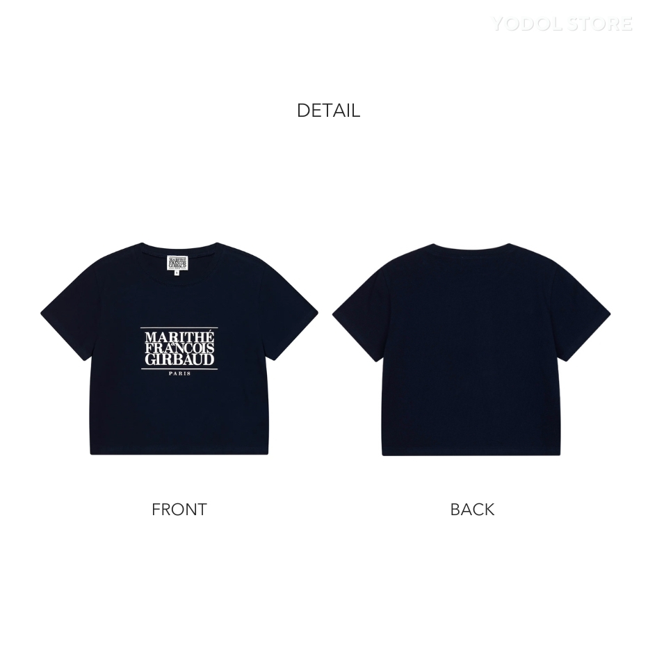 MARITHE W CLASSIC LOGO CROP TEE 8colors / เสื้อ Marithe