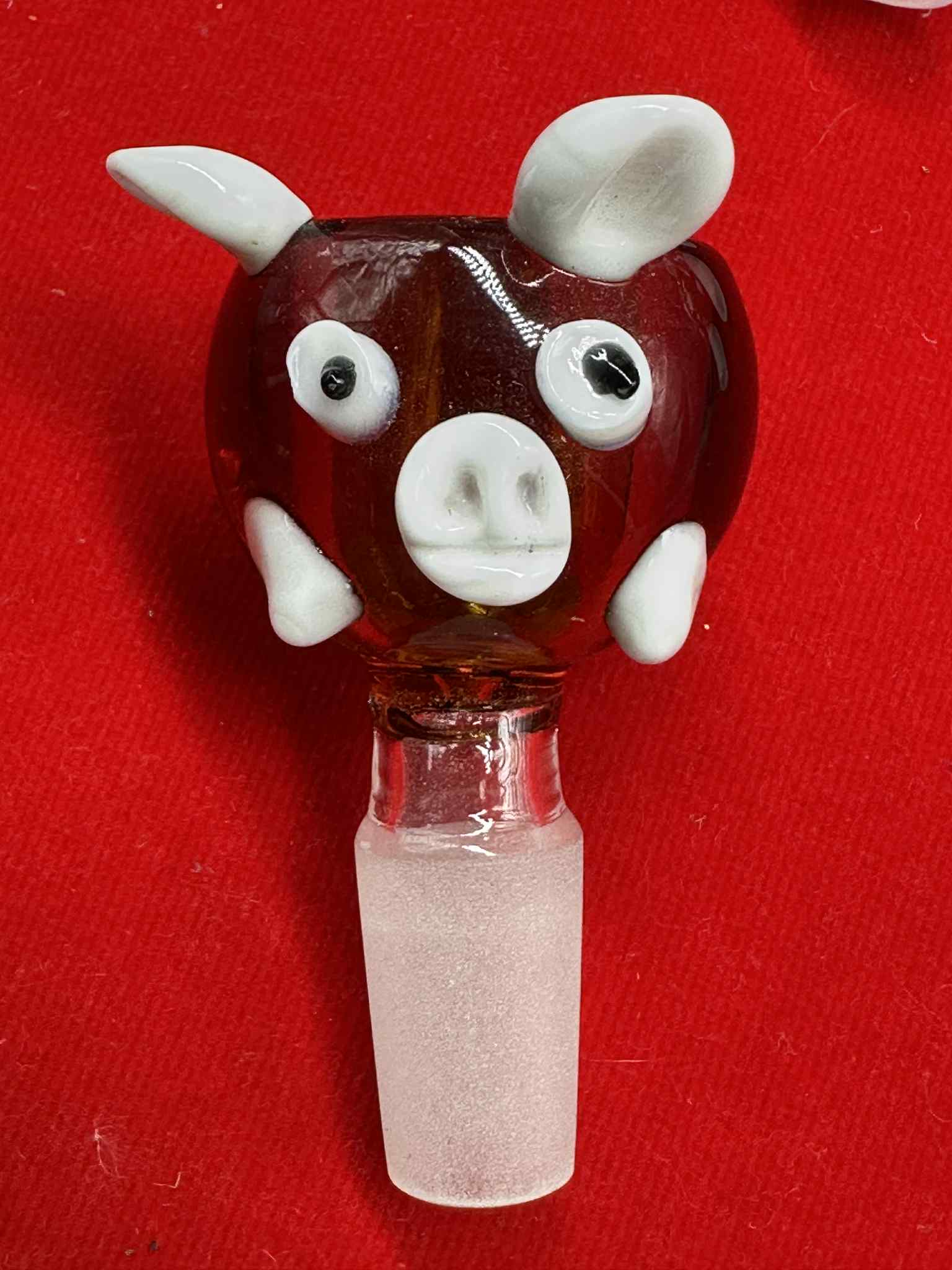 Adaptor Little Pig Glass Cup (14.5mm.)(24)