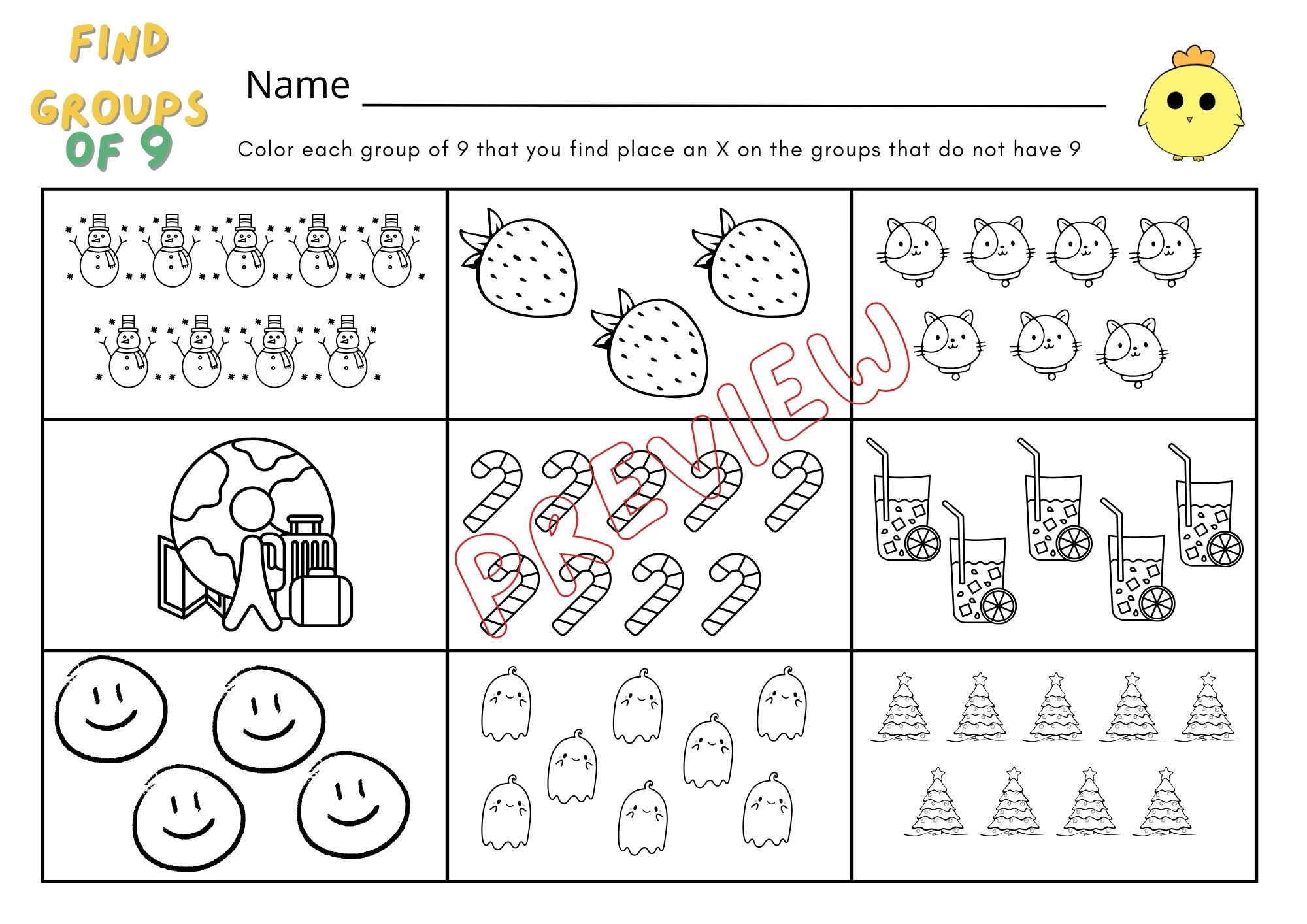 🍀ไฟล์ ใบงาน แบบฝึกนับตัวเลขระบายสี และการลบเลขผลลัพธ์ไม่เกิน 20 สำหรับเด็กระดับ เตรียมอนุบาล - อนุบาล 3🍀