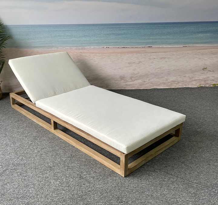 Garden New Swimming Modern Hotel Bed outdoor Wood Pool furniture beach Folding lounge chaise chair