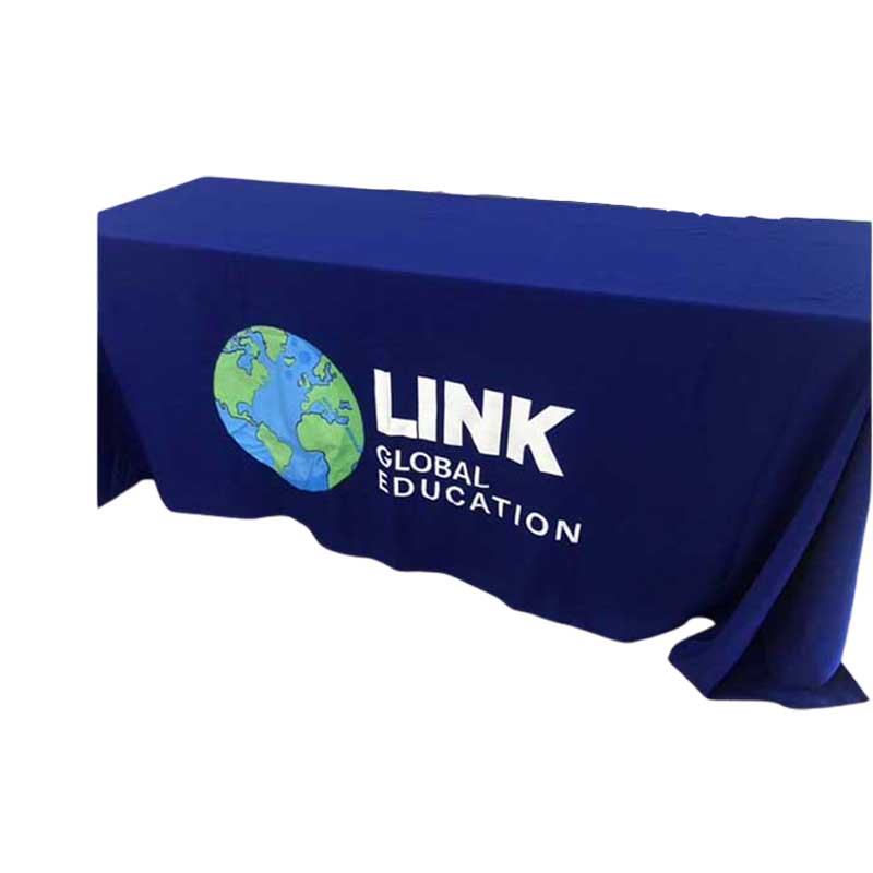 ผ้าคลุมโต๊ะแบบปล่อยชาย Size 1.8 เมตร พร้อมสกรีนโลโก้