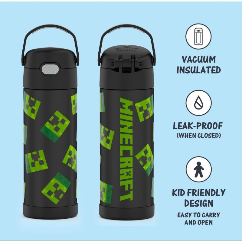 Thermos FUNTAINER water bottle ขวดน้ำเก็บอุณหภูมิแบบยกดื่ม 16 Oz.