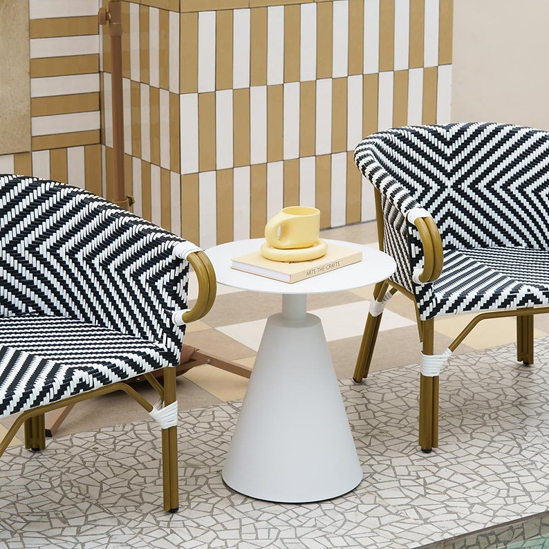 modern Good quality commercial using customized Luxury Restaurant Furniture coffee Shop Cafe round shape Table