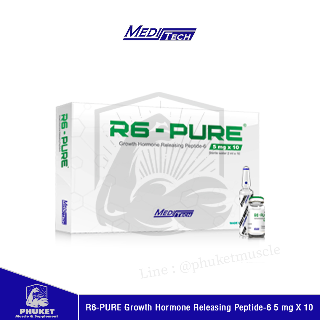 Meditech R6-PURE Growth Hormone Releasing Peptide-6 5 mg X 10 (Prices are being updated)