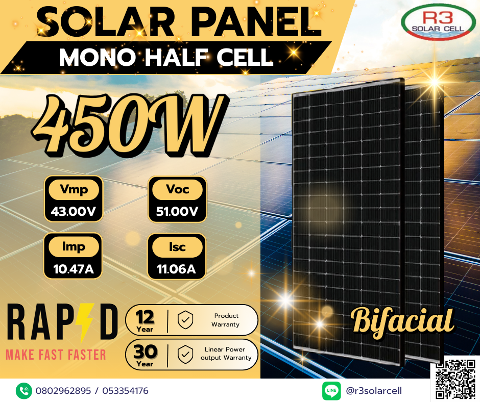 450W RAPD Mono Half cell N-Type