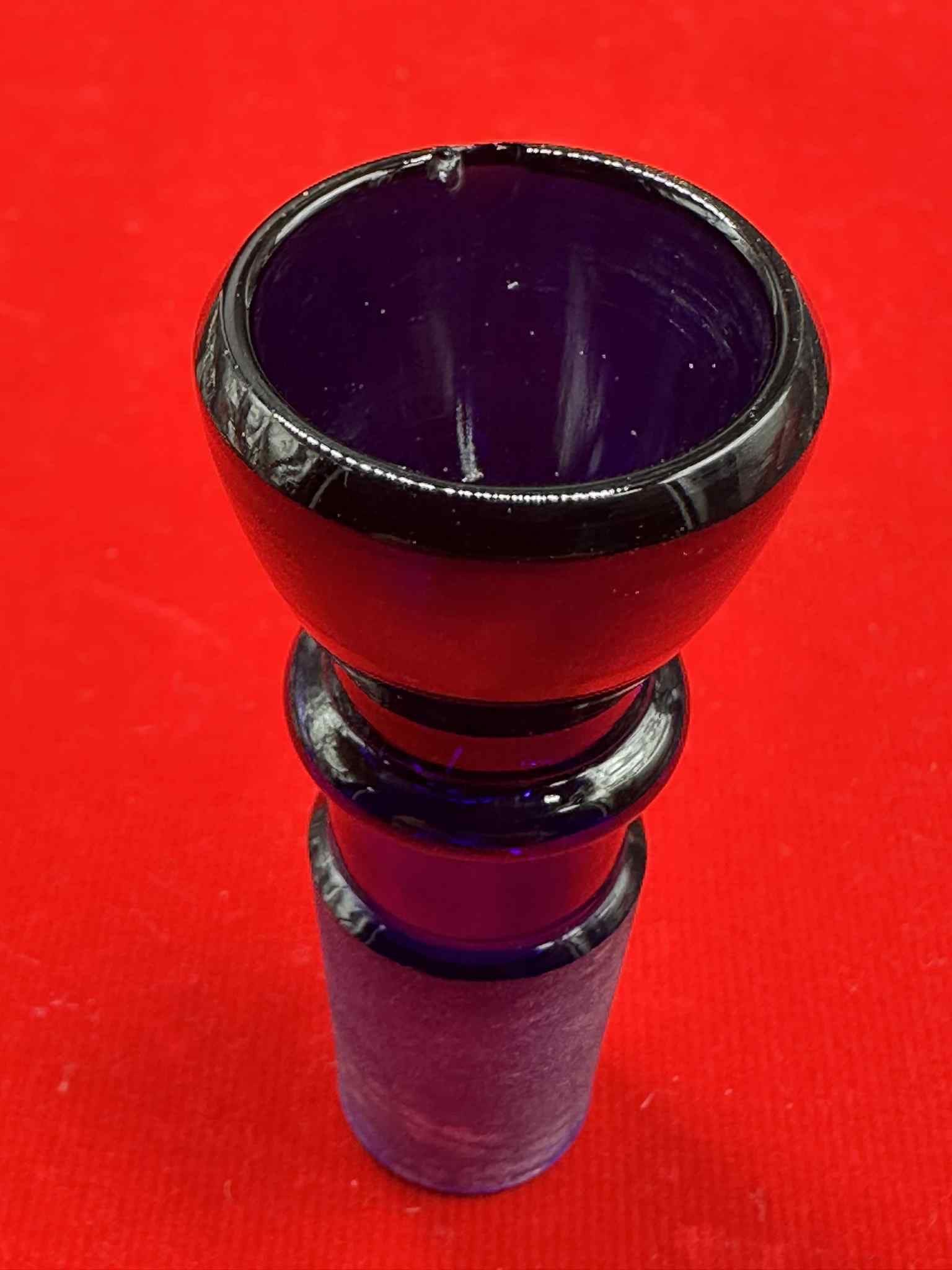 Glass Claw V Blue Broken Glass Cup (18.8mm.)(42)
