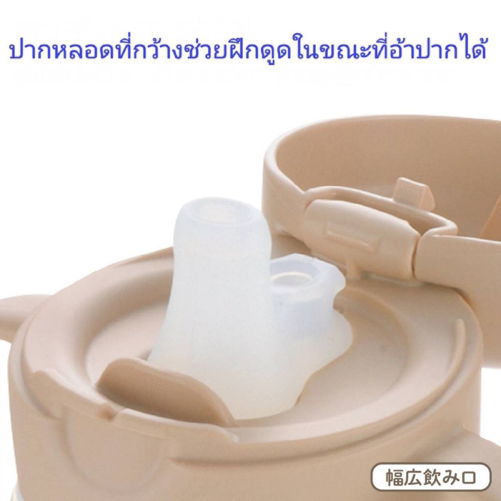 Richell - ถ้วยหัดดูด แก้วหัดดื่มเปลี่ยนหลอดได้ 2 step Try Straw Drinking Master Set