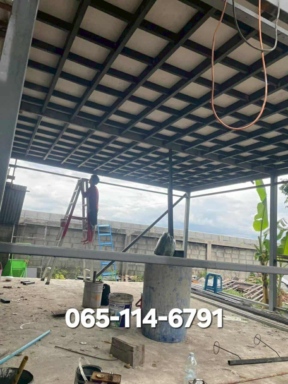  โครงหลังคาโรงรถ