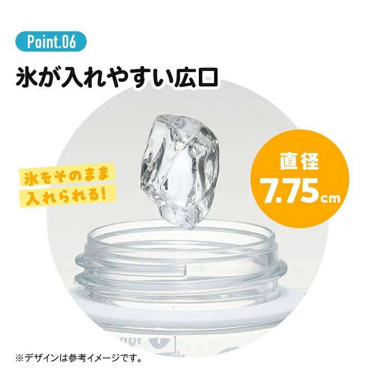 รุ่นใหม่ 2025 Skater ขวดน้ำหลอดดูดแบบใส One Push Straw Bottle ขนาด 630 ml.