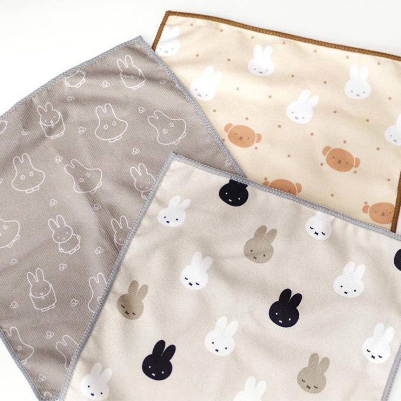 Miffy Microfiber Dishcloth 30x30cm Set of 3 ผ้าเช็ดจานลายมิฟฟี่ชุด 3 ชิ้น - DickBruna