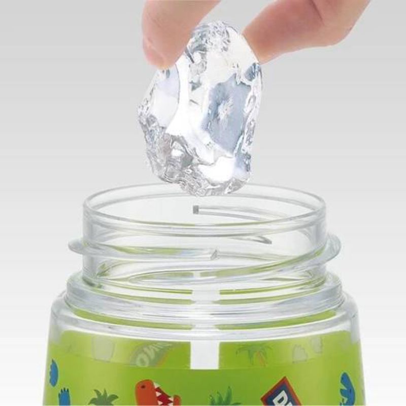 พร้อมส่ง!! Skater Die-cut straw bottle กระติกน้ำลายไดโนเสาร์ 3D