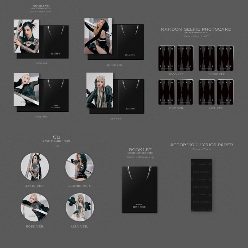 BLACKPINK 2nd ALBUM BORNPINK (แถมการ์ดเบเนฟิตKTOWN)