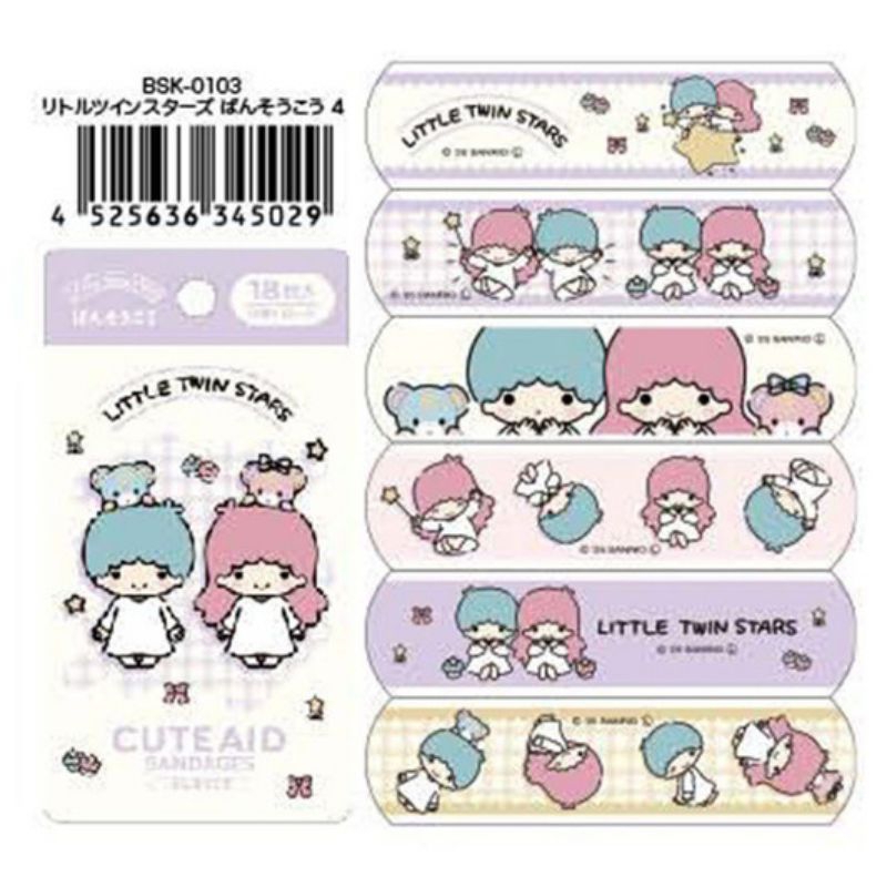 พลาสเตอร์ปิดแผล Sanrio Character Bandages จำนวน 18 ชิ้น นำเข้าญี่ปุนแท้ 100%