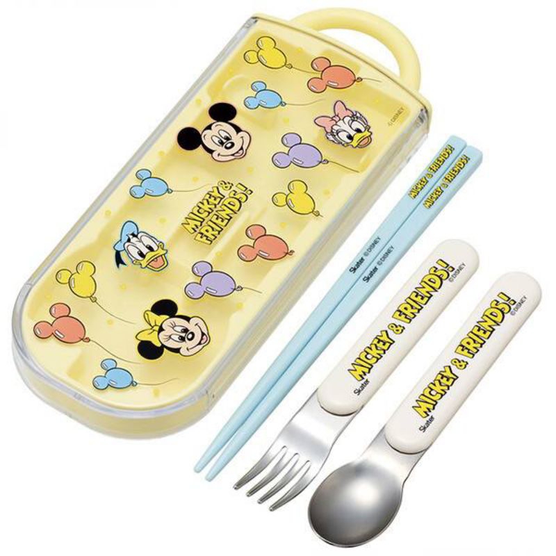 Skater - Antibacteria Dishwasher safe fork, spoon, chopstick and case set ชุดช้อนส้อมสแตนเลสและตะเกียบพร้อมกล่องใส่