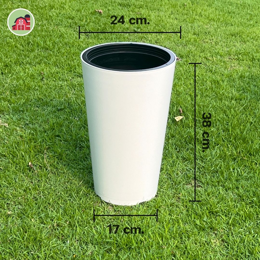 กระถางทรงสูง ขนาด 9 นิ้ว รุ่นรานี