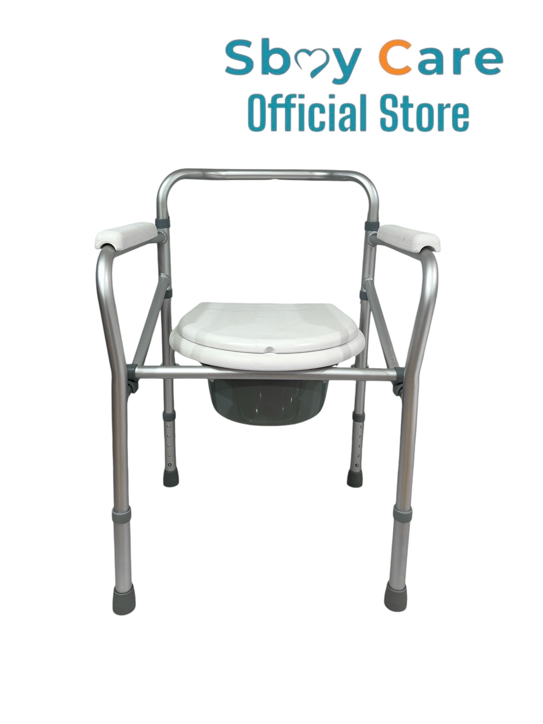 Sbay Care เก้าอี้นั่งถ่ายอลูมิเนียม สีขาว ALK616L
