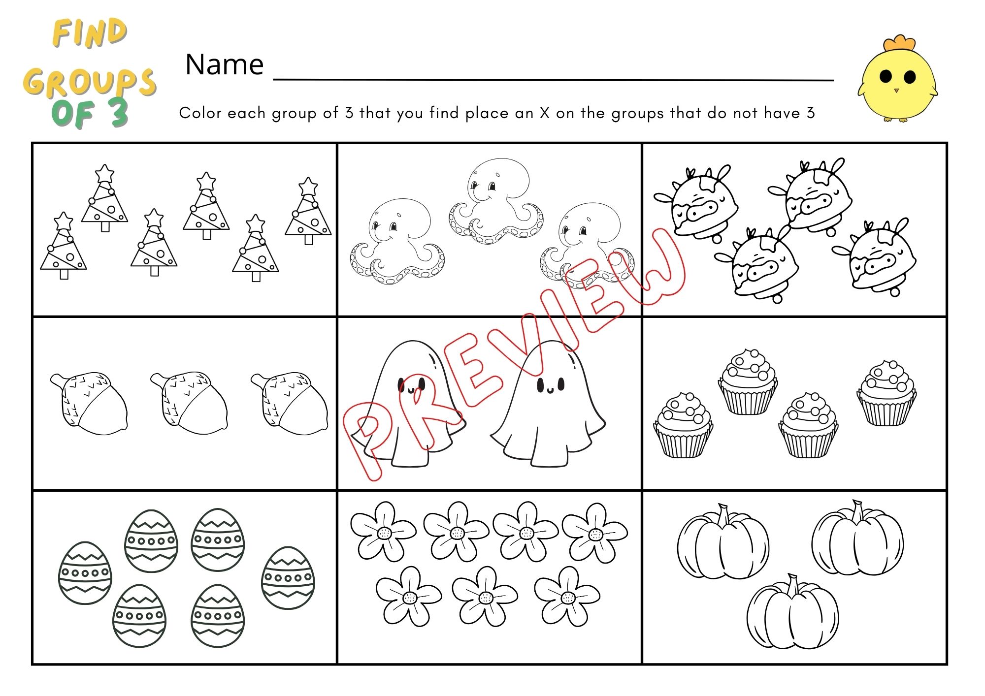 🍀ไฟล์ ใบงาน แบบฝึกนับตัวเลขระบายสี และการลบเลขผลลัพธ์ไม่เกิน 20 สำหรับเด็กระดับ เตรียมอนุบาล - อนุบาล 3🍀