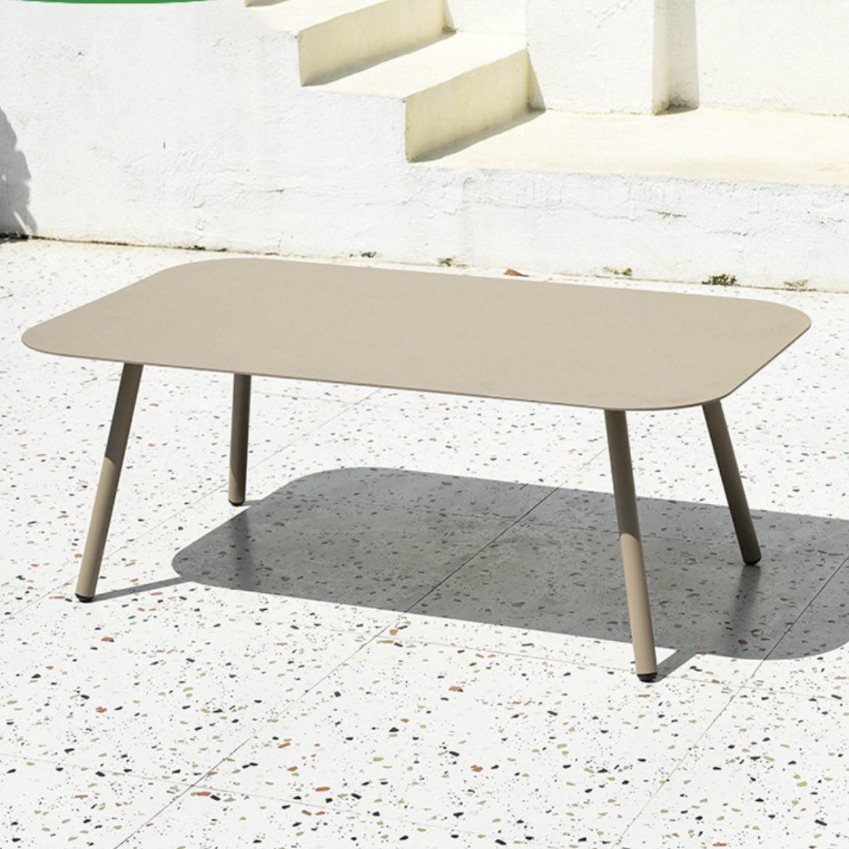 Outdoor Person Sofa Combination for Villa Balcony, Nordic Rattan Tea Table for Hotel Outdoor Courtyard Garden Leisure Furniture