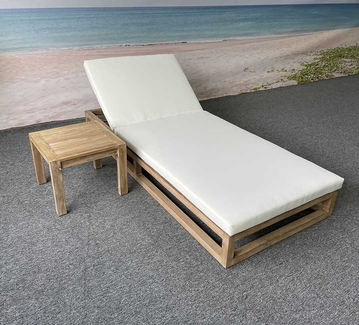 Garden New Swimming Modern Hotel Bed outdoor Wood Pool furniture beach Folding lounge chaise chair