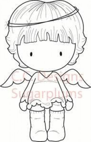 CC Christmas Angel stamp แสตมป์ Rubber คุณภาพ เล็งตำแหน่งที่จะปั๊มได้ นำเข้าจาก USA