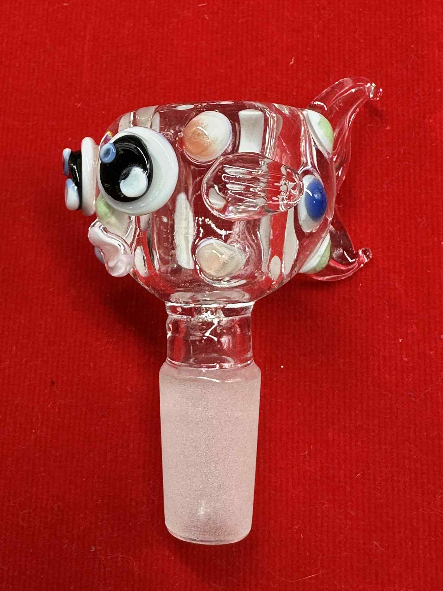 Glass Golden Fish Glass Cup (14.5mm.)(27)