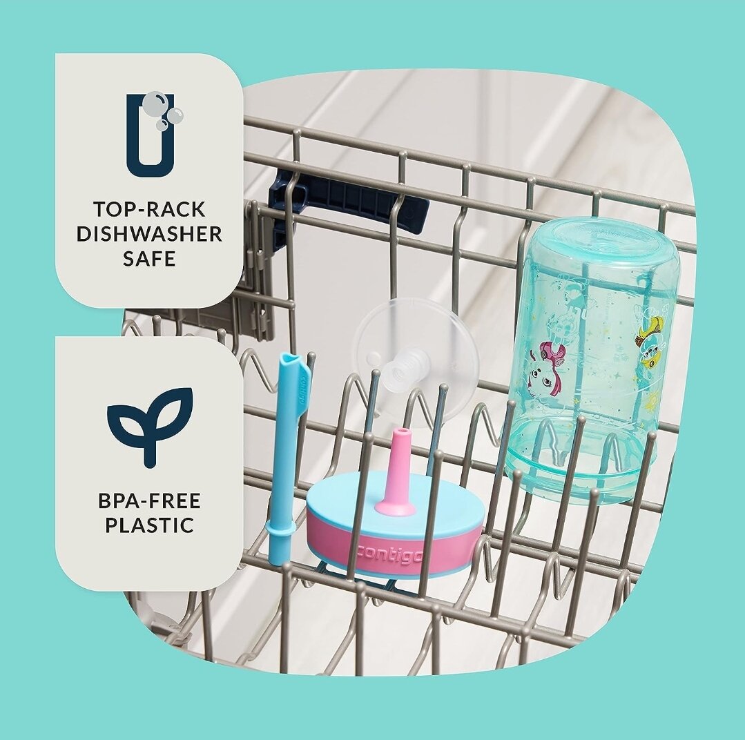 NEW!! Contigo Leighton Kids Tumbler with Straw, ขนาด 14oz แก้วน้ำดื่มเด็ก Contigo แบบหลอดดูด