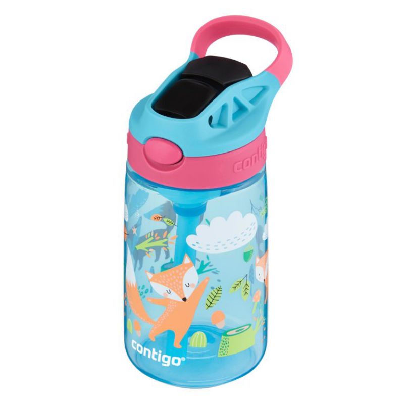 กระติกน้ำ Contigo Kids 14 oz Plastic Water Bottle with Straw Lid นำเข้าจาก USA