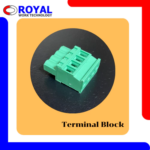 Connector Terminal block ขั้วต่อไฟฟ้า 4 ขั้ว สีเขียว