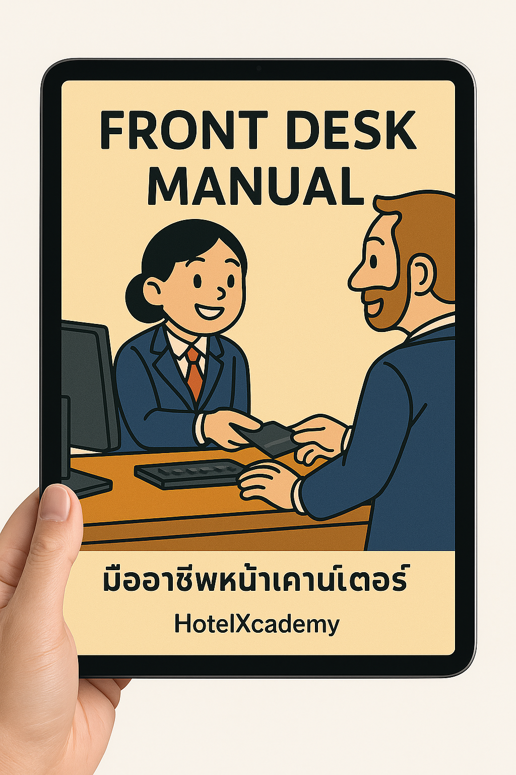 [หนังสืออีบุ๊ค - EBOOK] Front Desk Manual: มืออาชีพหน้าเคาน์เตอร์ จากเช็กอิน → สู่ความสำเร็จในสายอาชีพ