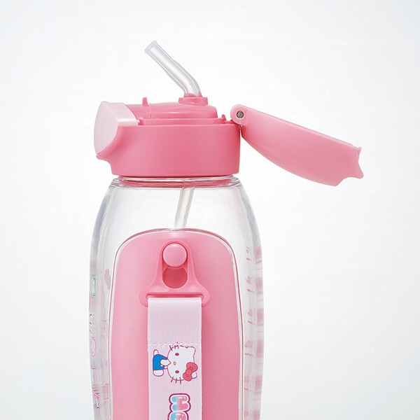 รุ่นใหม่ 2025 Skater - กระติกน้ำหลอดดูด มีสเกลบอกปริมาณน้ำ ขนาด 780 ml. One Push Straw Water Bottle