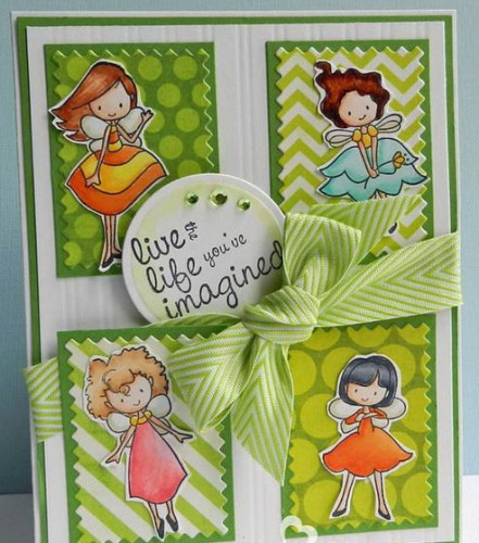 SN A Little Bit of Magic Fairies stamp แสตมป์ Rubber คุณภาพ เล็งตำแหน่งที่จะปั๊มได้ นำเข้าจาก USA