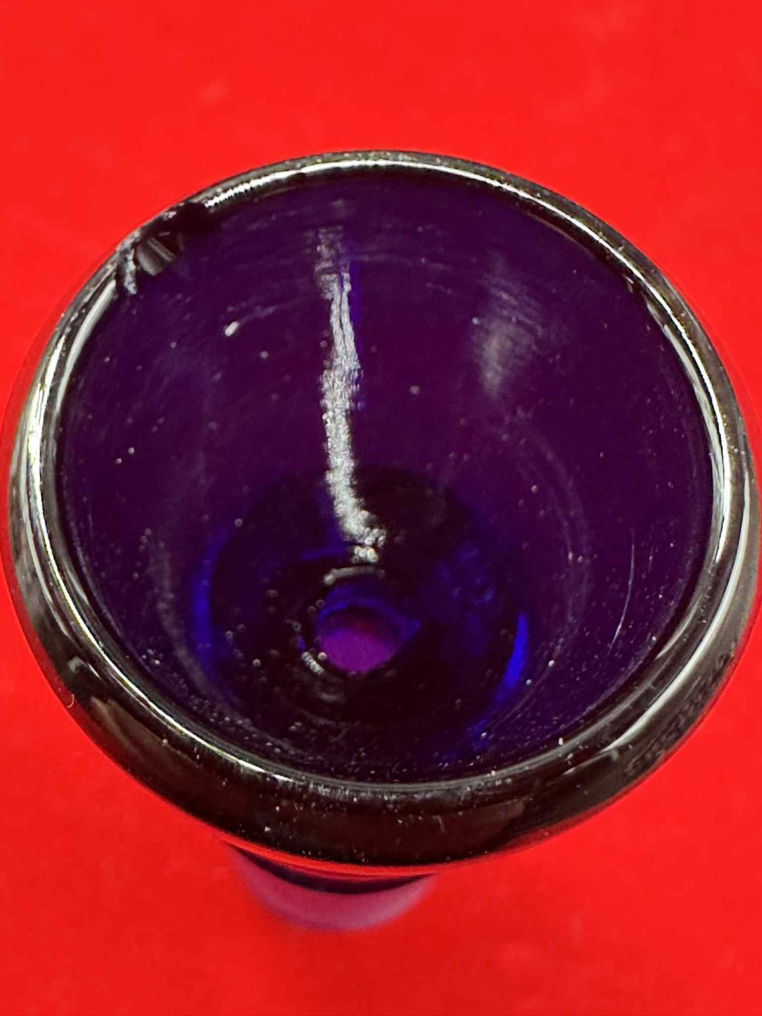 Glass Claw V Blue Broken Glass Cup (18.8mm.)(42)