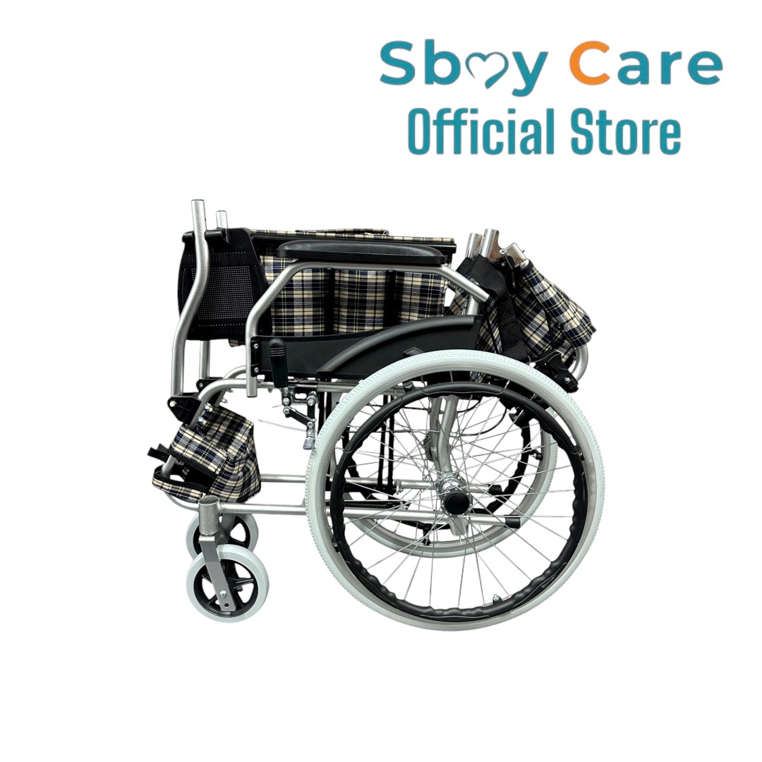 Sbay Care รถเข็นผู้ป่วย อลูมิเนียม ล้อ 20 นิ้ว FY977LF2