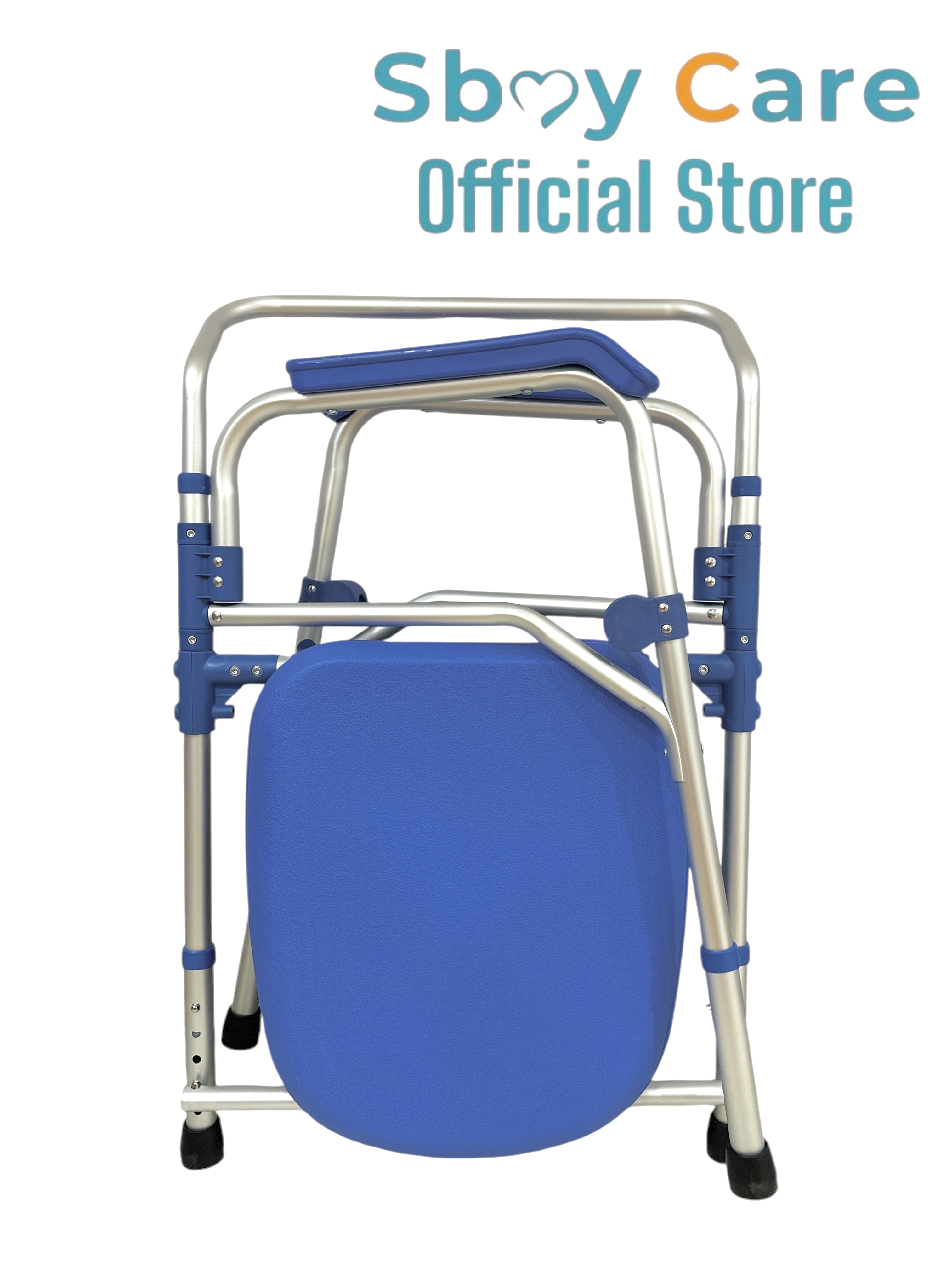 Sbay Care เก้าอี้นั่งถ่ายอลูมิเนียมสีฟ้า KDB895B