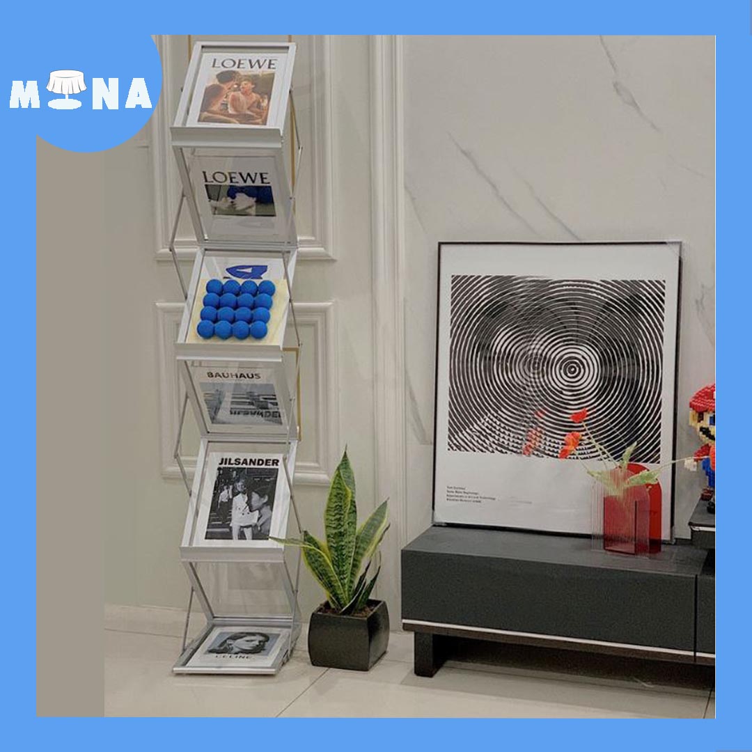 ชั้นวางนิตยสาร พับเก็บได้ รุ่น 02