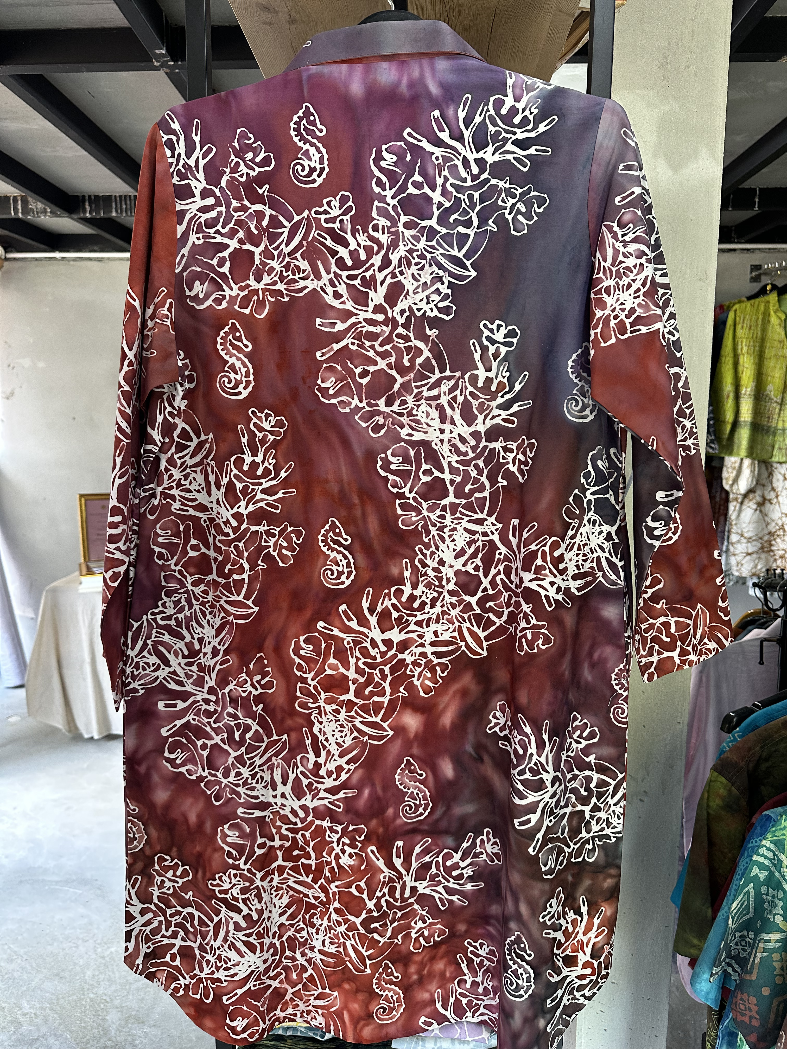 ชุดเดรส คอปก บาติก