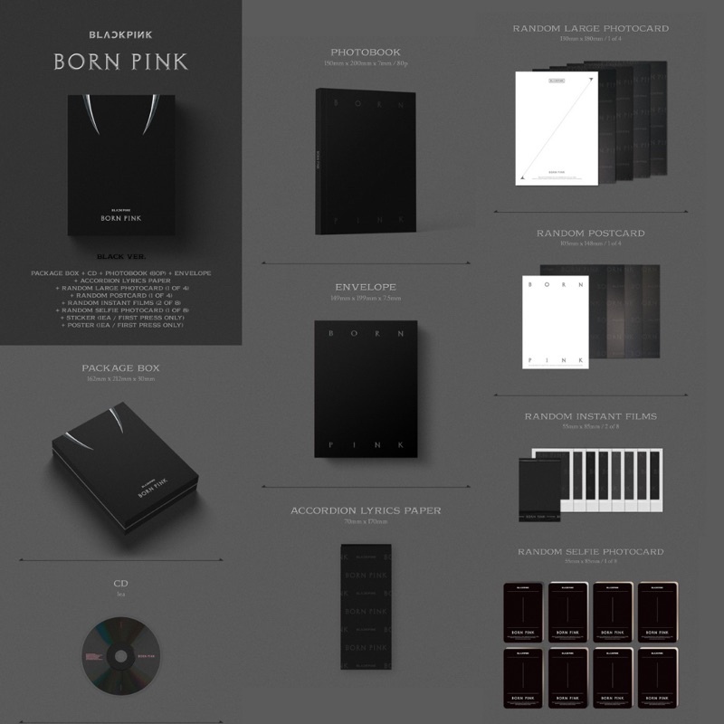 BLACKPINK 2nd ALBUM BORNPINK (แถมการ์ดเบเนฟิตKTOWN)