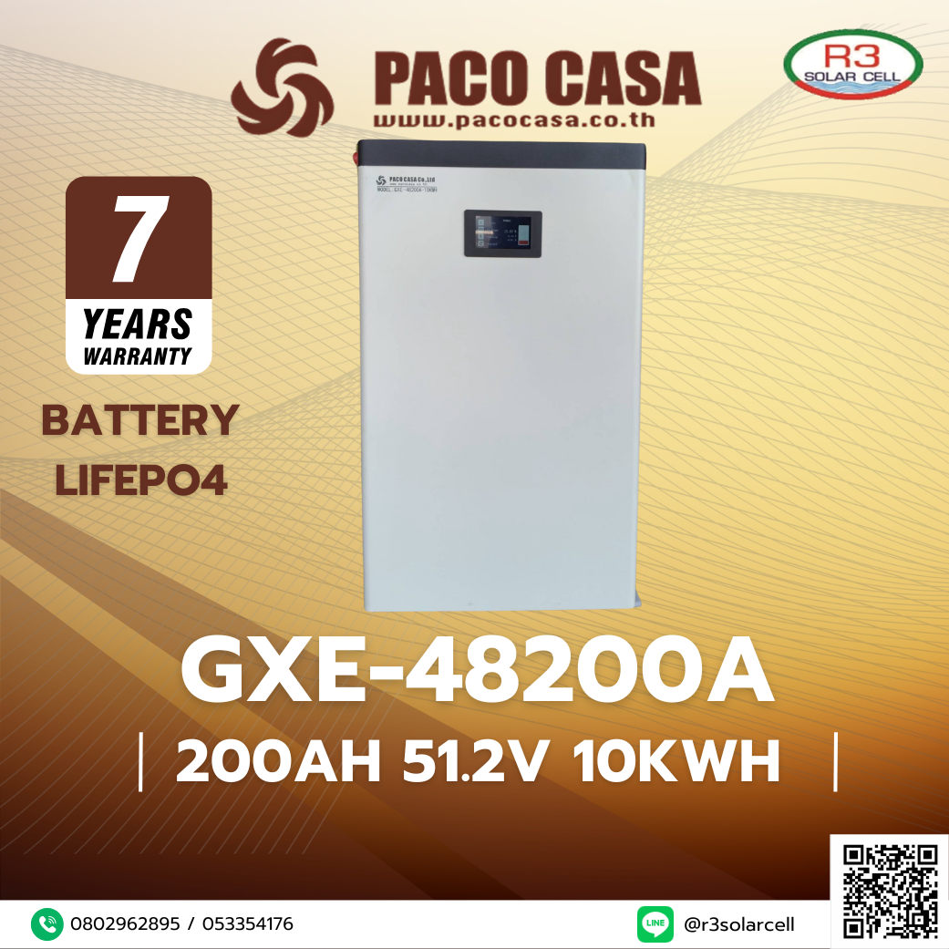 BATTERY LiFePO4 PACO 200Ah 51.2V LCD