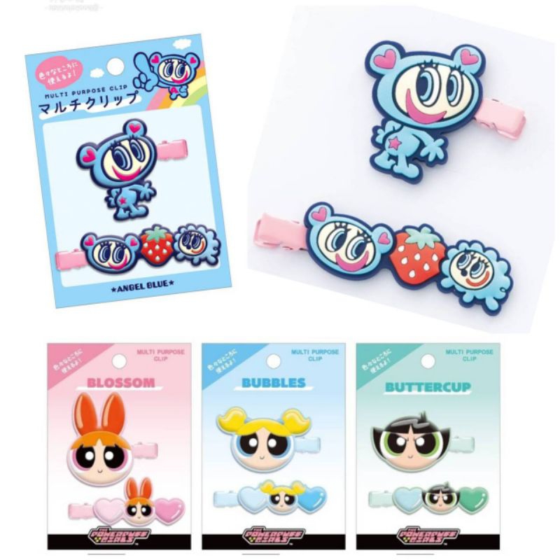 Character Multi Clip กิ๊บติดผมลายการ์ตูน The Powerpuff Girls จากญี่ปุ่น (Crux)