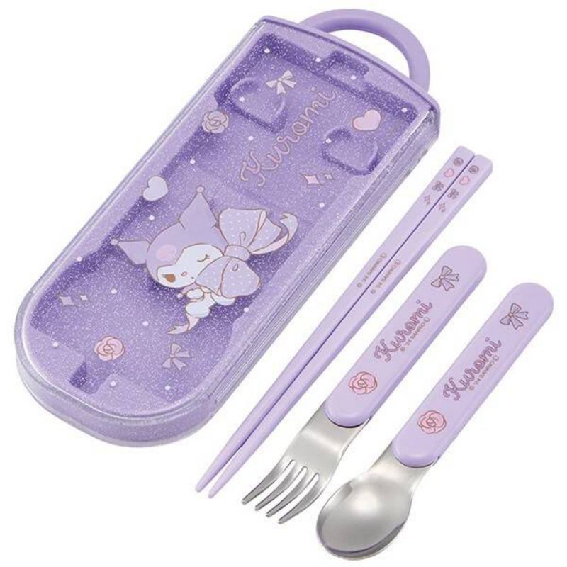 Skater - Antibacteria Dishwasher safe fork, spoon, chopstick and case set ชุดช้อนส้อมสแตนเลสและตะเกียบพร้อมกล่องใส่