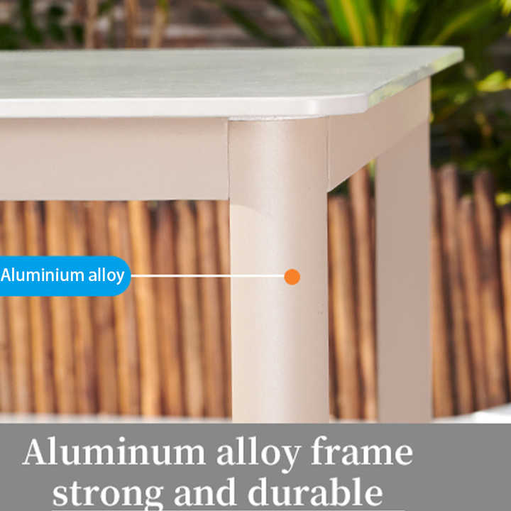 DESIGN set comfortable factory Round Wholesale Furniture Material Garden dining Outdoor table