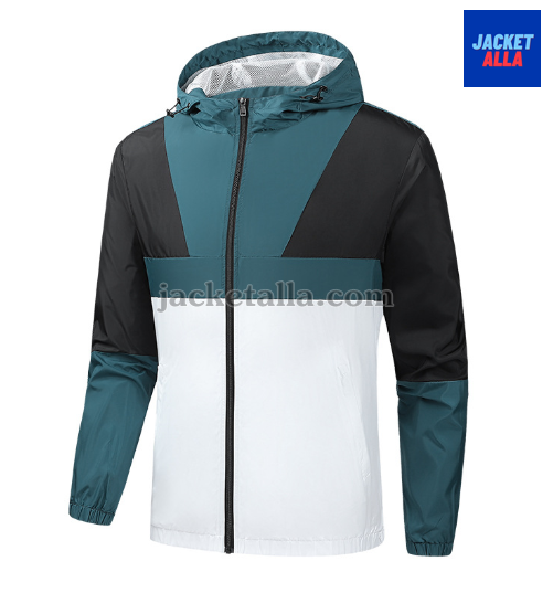 แจ็คเก็ตใหม่ Unisex หญิงชาย ฤดูใบไม้ผลิและฤดูใบไม้ร่วง เสื้อกันลมกีฬาลำลองคอปก