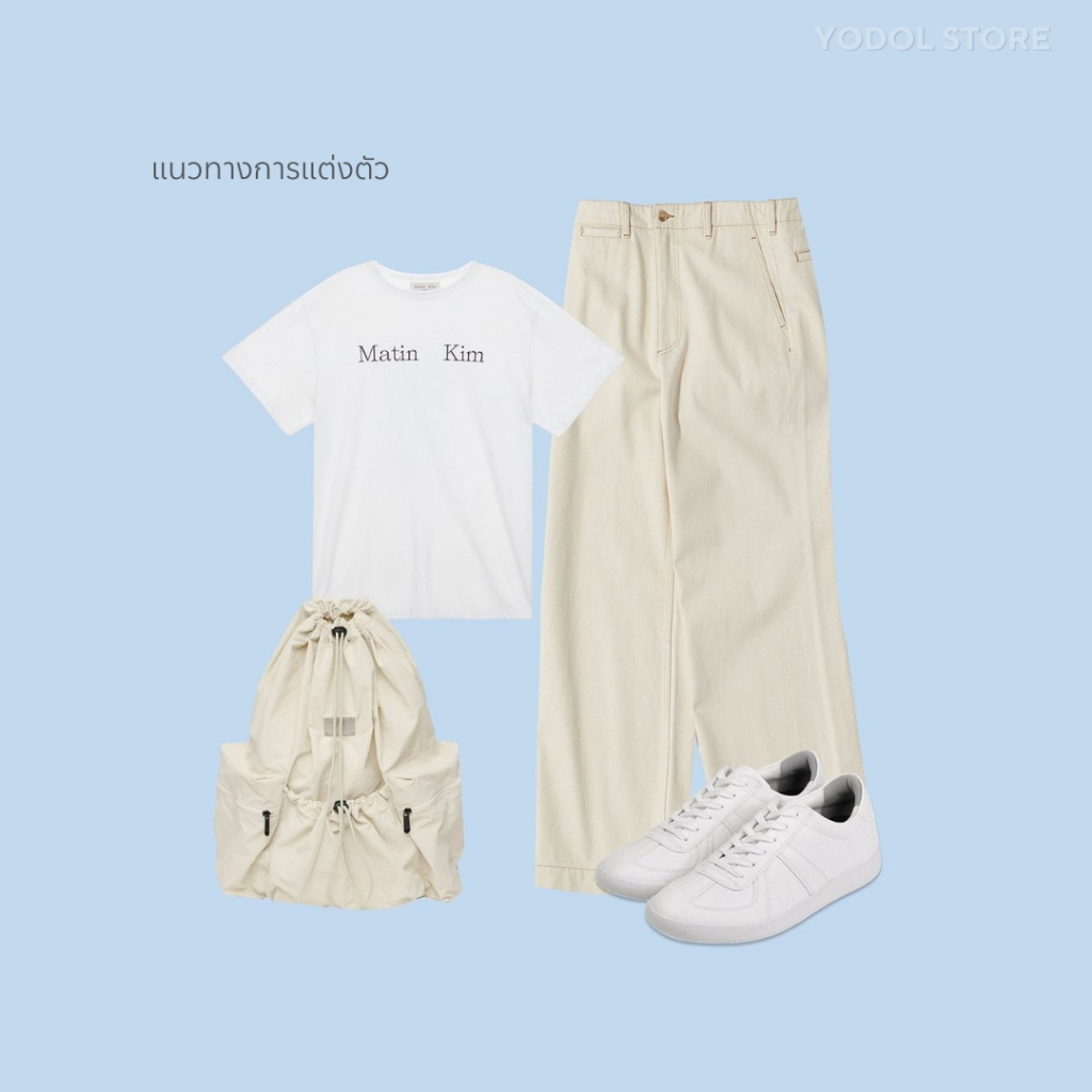 MATINKIM LOGO TOP IN BLACK & WHITE / เสื้อ matin kim