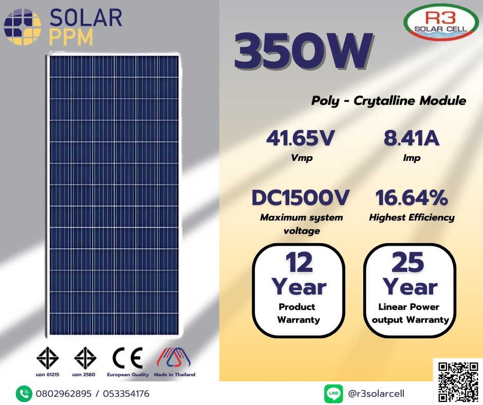 350W Poly Crytalline Module