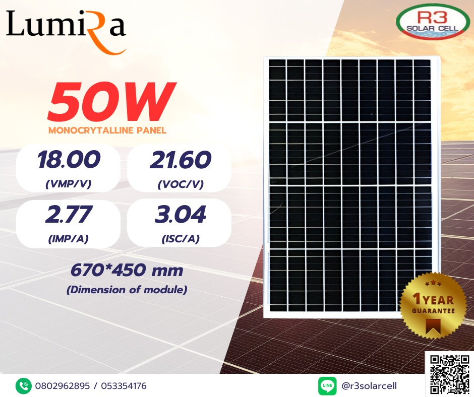 Lumira Solar PV 50W Mono