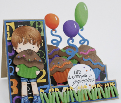 CC Cupcake Trevor stamp แสตมป์ Rubber คุณภาพ เล็งตำแหน่งที่จะปั๊มได้ นำเข้าจาก USA