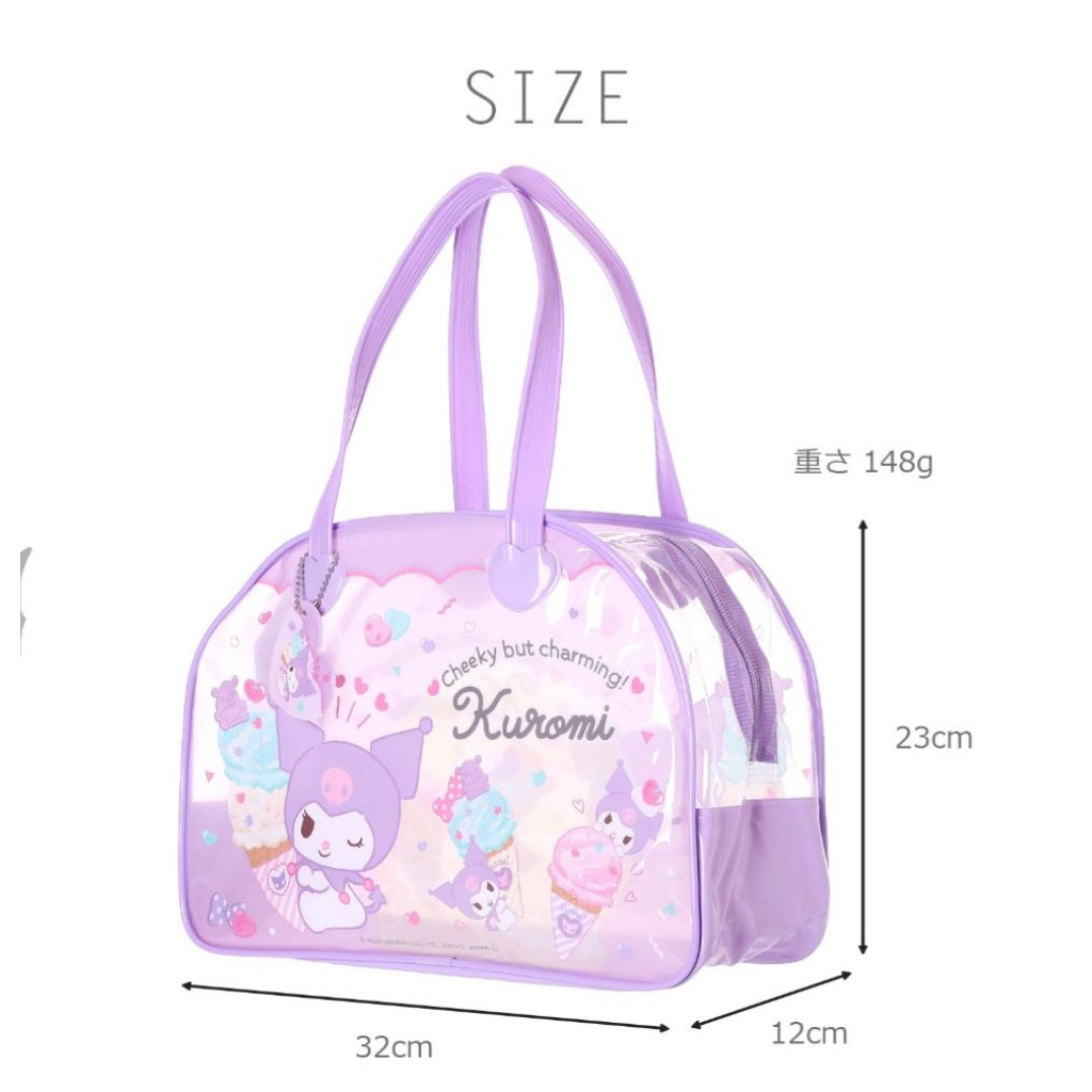 กระเป๋ากันน้ำ PVC กระเป๋าพลาสติกใส่ผ้าเปียกลายการ์ตูน Character Clear Boston Bag / Beach Bag จากญี่ปุ่น