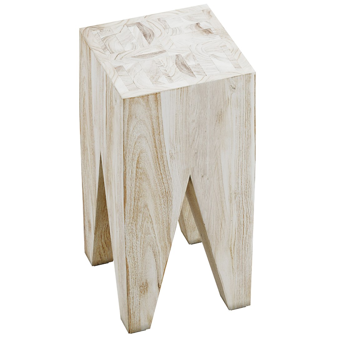 Furniture Solid Wood Vintage Small Square Stool Chair Modern